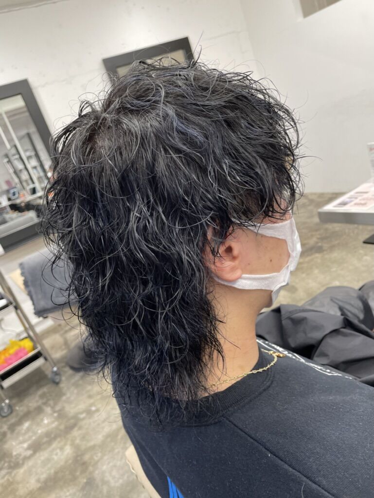 波巻きパーマウルフ