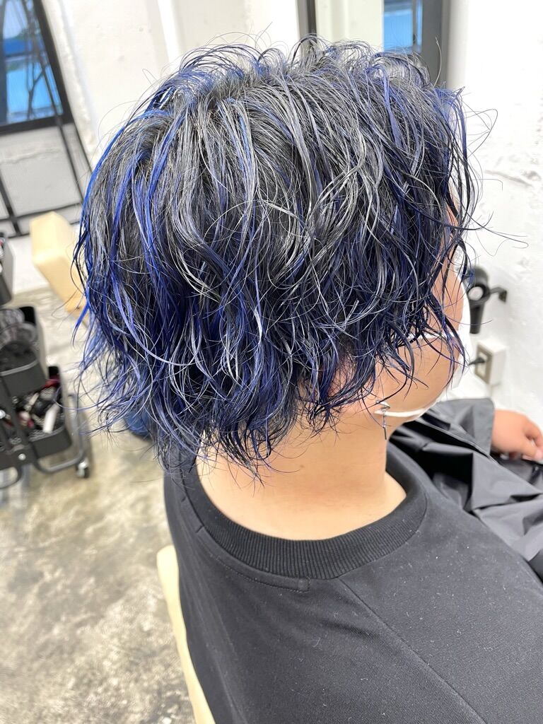 ハイライトカラーブルー